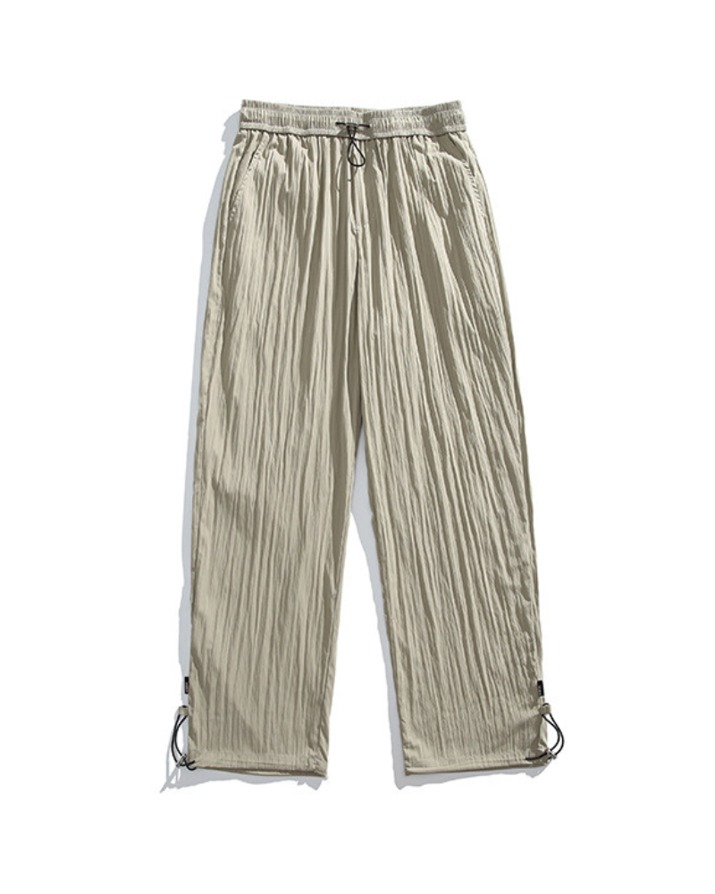 Summer Outdoor Ice Silk Pleated Drape Hiking Pants