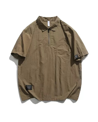 Summer Outdoor Quick-Drying Breathable Polo-Neck T-Shirt