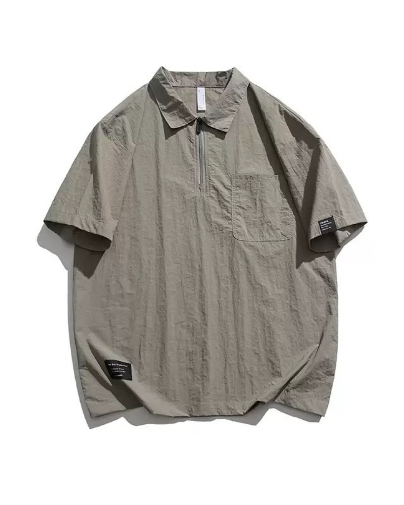Summer Outdoor Quick-Drying Breathable Polo-Neck T-Shirt