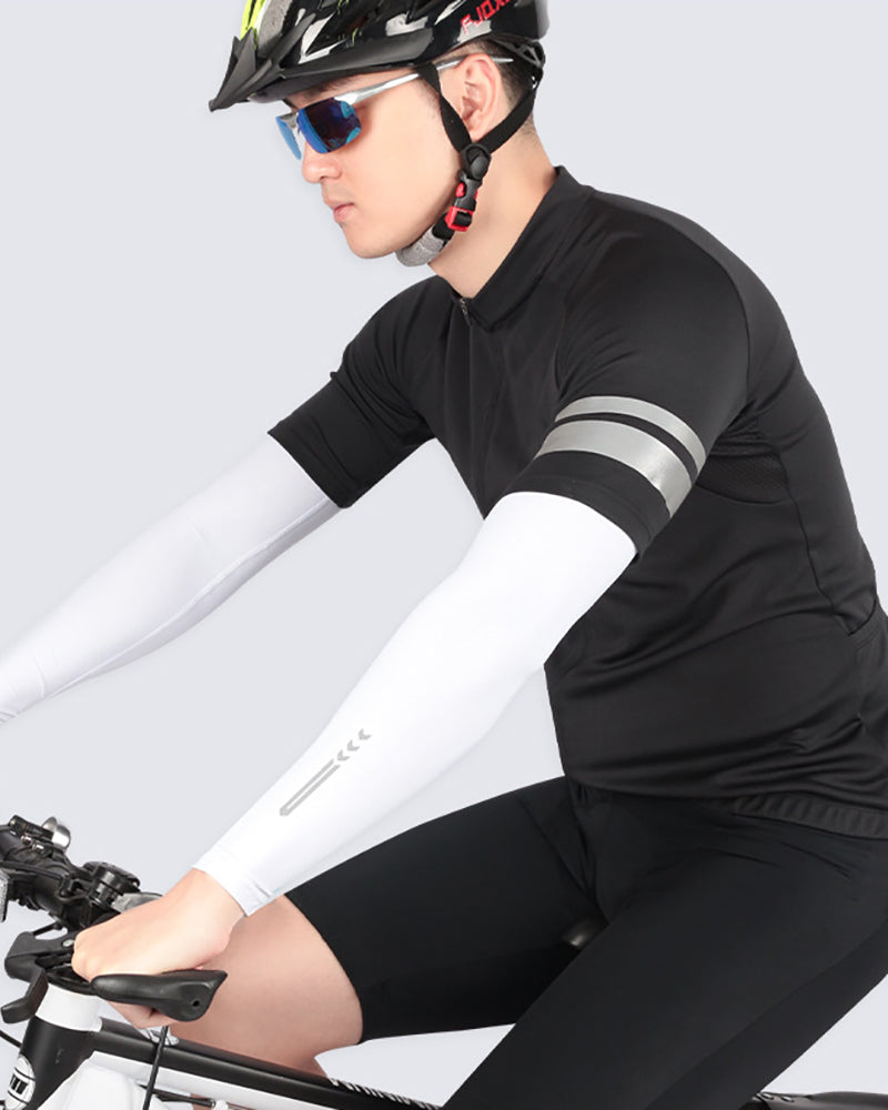 Sun Protection Sleeves Reflective Ice Silk Wrist Bracers