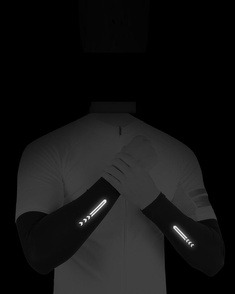 Sun Protection Sleeves Reflective Ice Silk Wrist Bracers