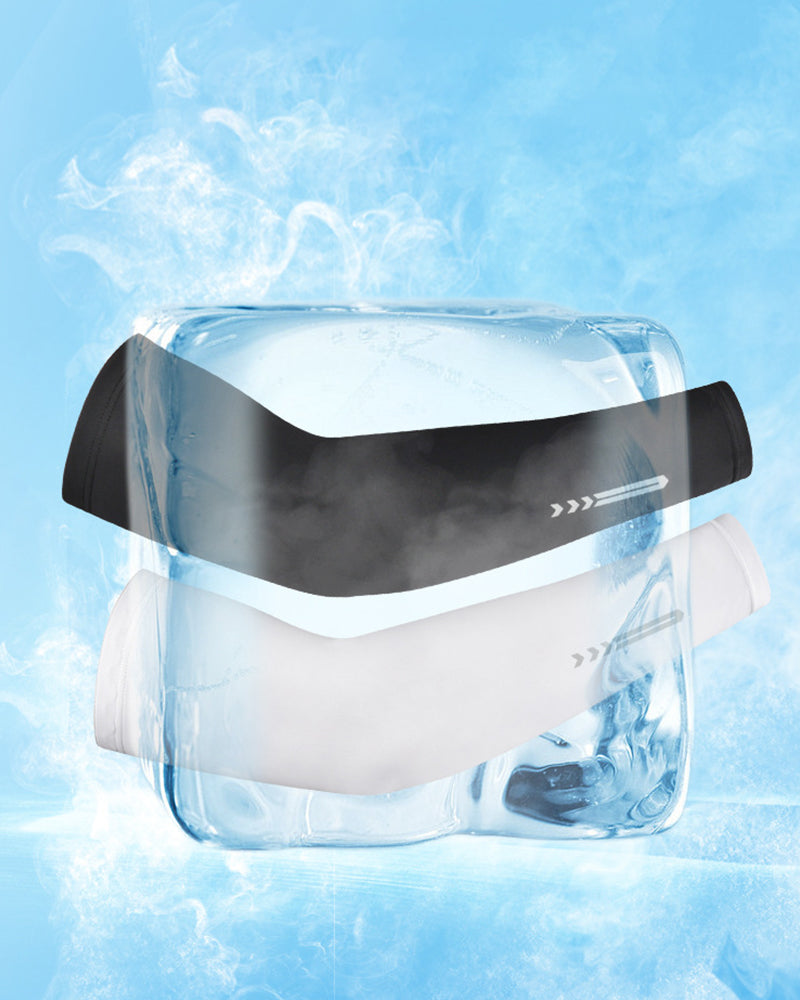 Sun Protection Sleeves Reflective Ice Silk Wrist Bracers