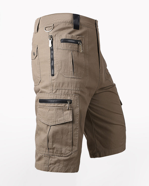 Outdoor Multi-pocket Straight Cargo Shorts
