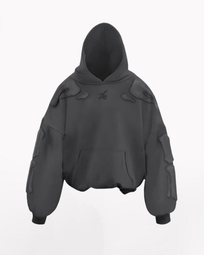 Street 3D Bone Print Thick Hoodie