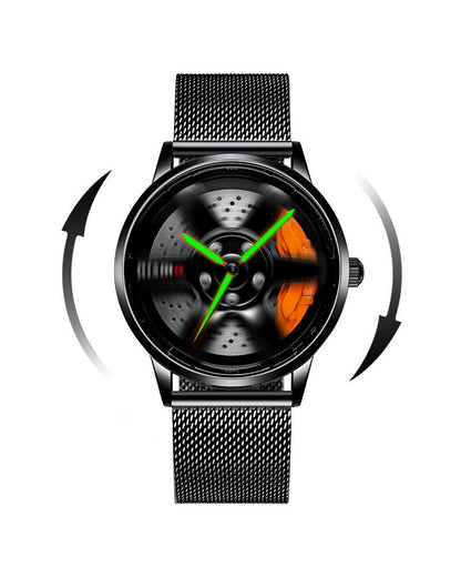Techwear 3D Hollow Out Spinning Luminous Watch