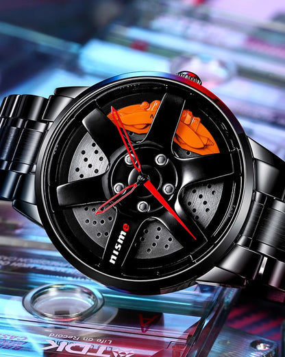Techwear 3D Hollow Out Spinning Luminous Watch