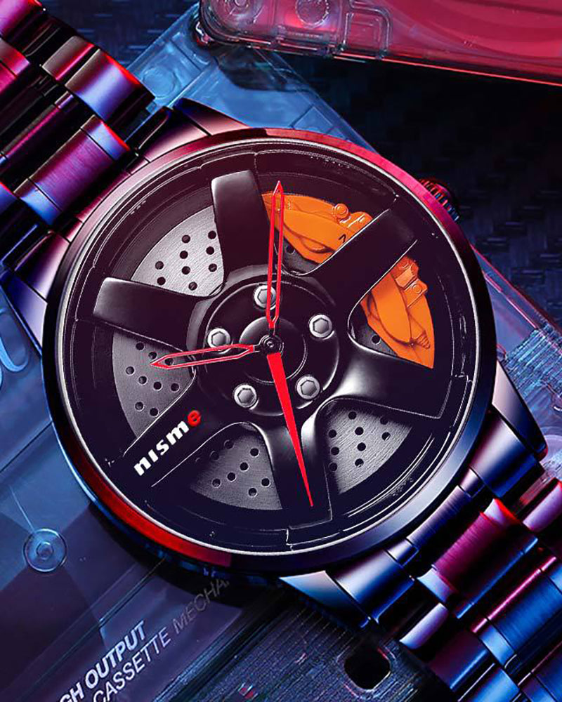 Techwear 3D Hollow Out Spinning Luminous Watch