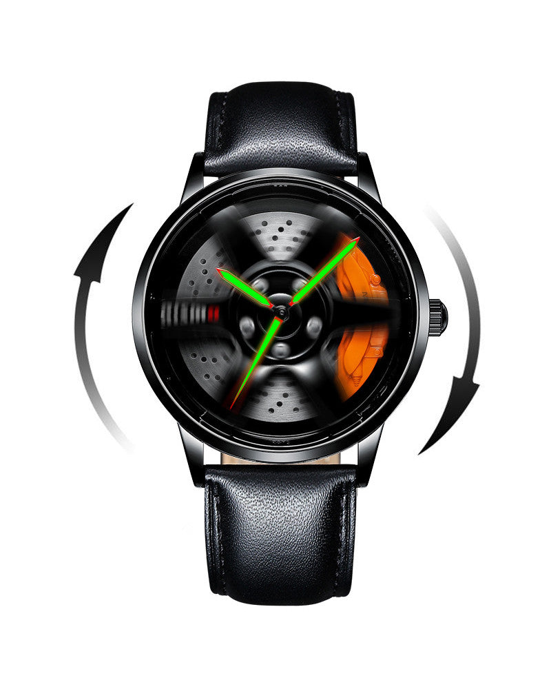 Techwear 3D Hollow Out Spinning Luminous Watch