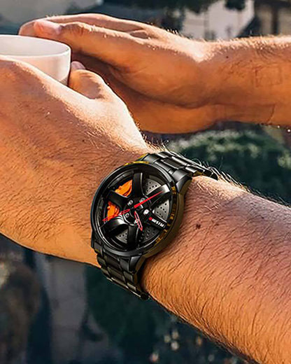 Techwear 3D Hollow Out Spinning Luminous Watch