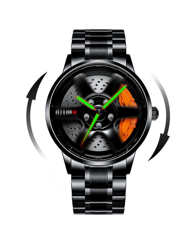 Techwear 3D Hollow Out Spinning Luminous Watch
