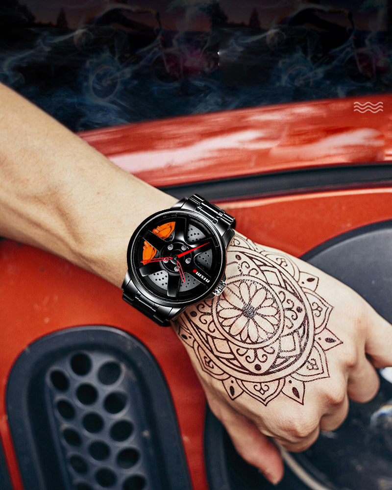 Techwear 3D Hollow Out Spinning Luminous Watch