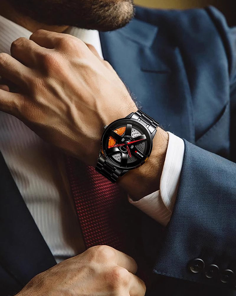 Techwear 3D Hollow Out Spinning Luminous Watch