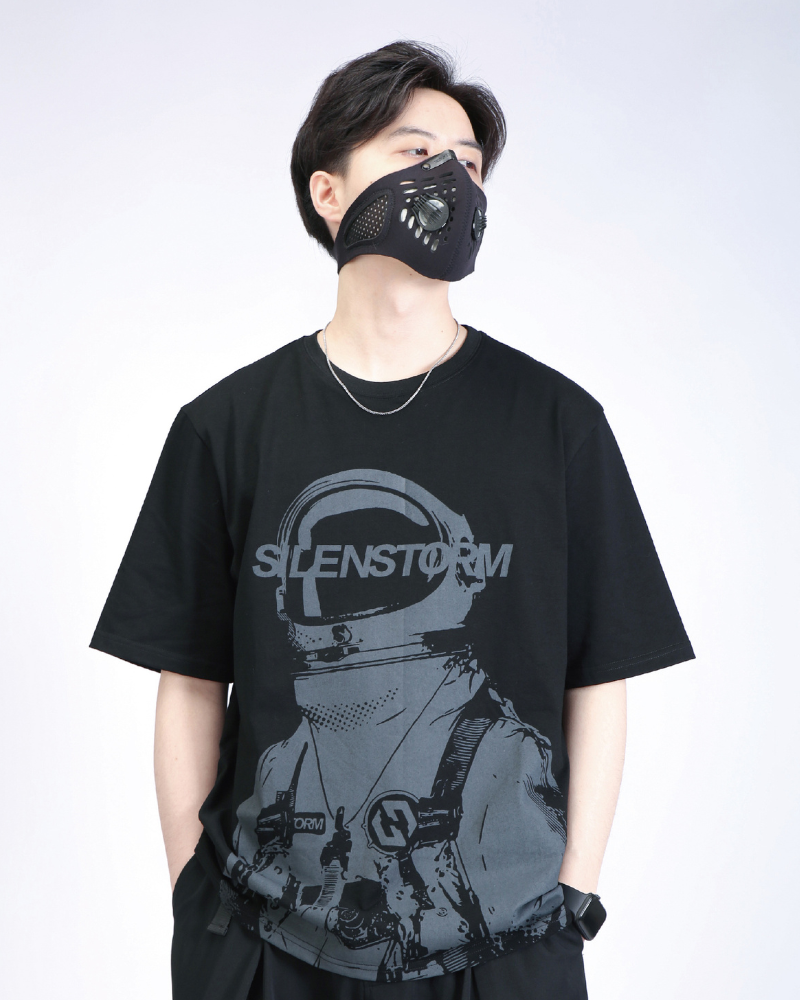 Techwear Astronaut Cotton Graphic T-shirt