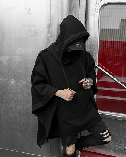 Techwear Batwing Loose Hooded Cape