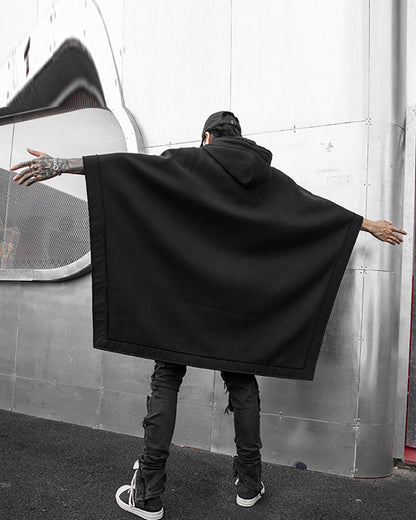 Techwear Batwing Loose Hooded Cape