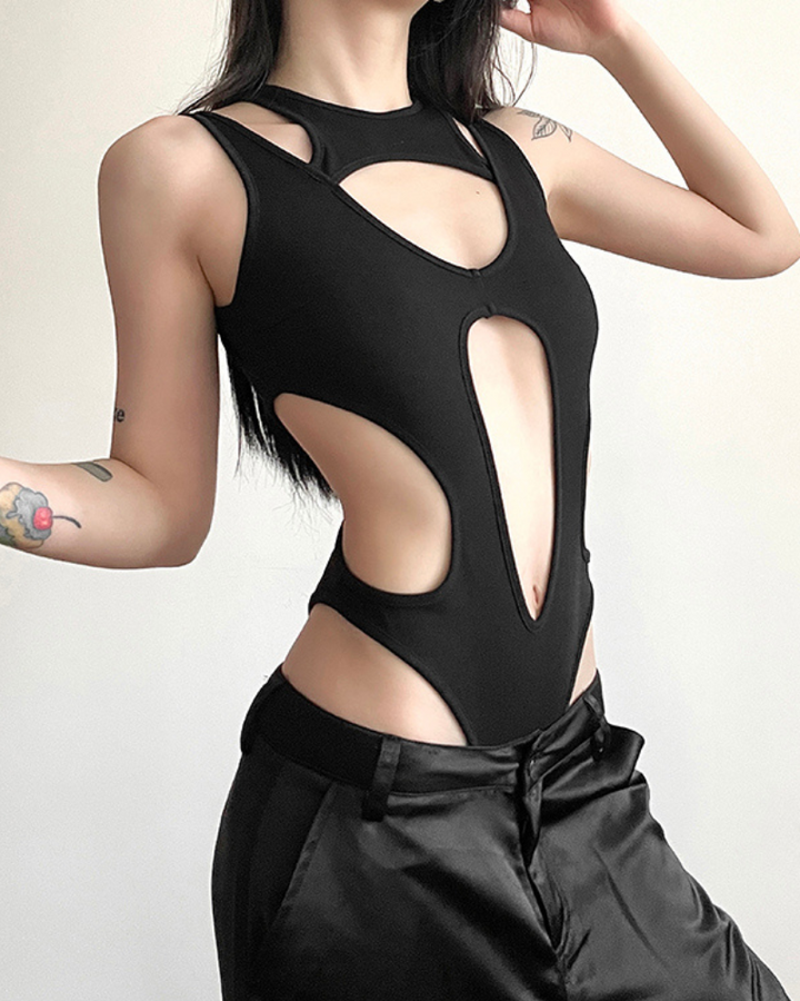 cut-out-bodysuit,rave bodysuit，corset bodysuit，black bodysuits，body suit shorts，shorts bodysuit，long sleeve bodysuit，skeleton bodysuit,cyber bodysuit