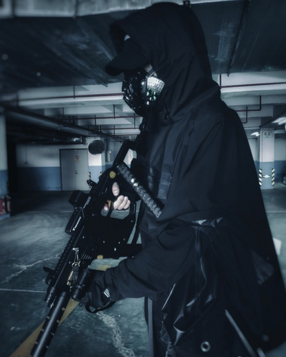 Techwear Waterproof Cyberpunk Samurai Cloak Jacket
