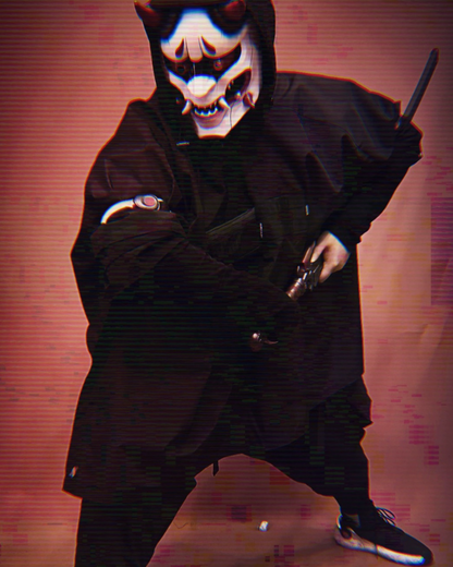 Techwear Waterproof Cyberpunk Samurai Cloak Jacket