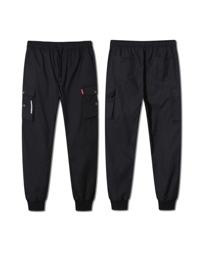 Techwear Black Slim Women Cargo Pants