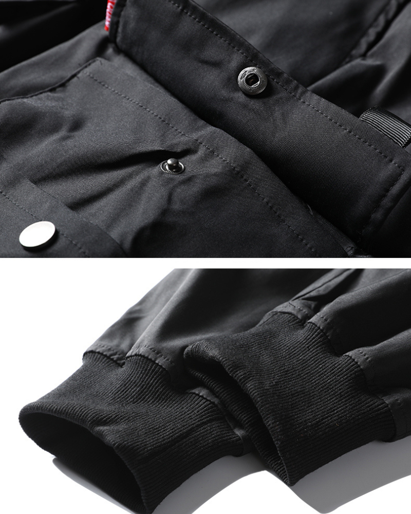 Techwear Black Slim Women Cargo Pants