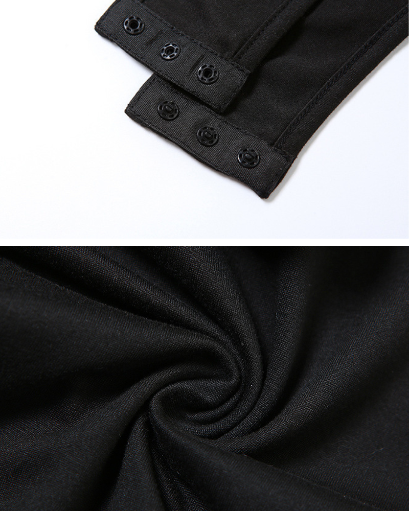 Techwear Bra Shorts Set Cut-out Bodysuit