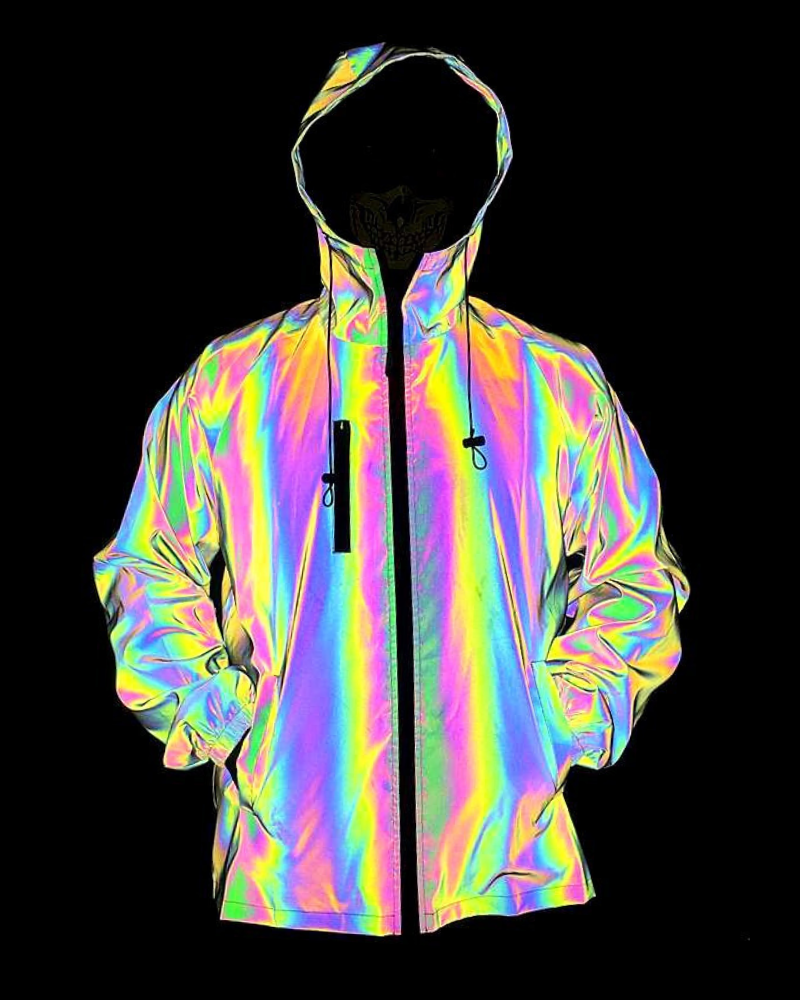 Techwear Colorful Laser Reflective Jacket