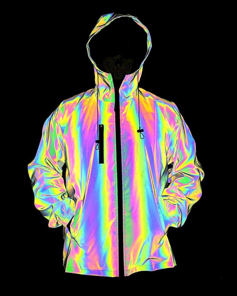 Techwear Colorful Laser Reflective Jacket – Techwear Official