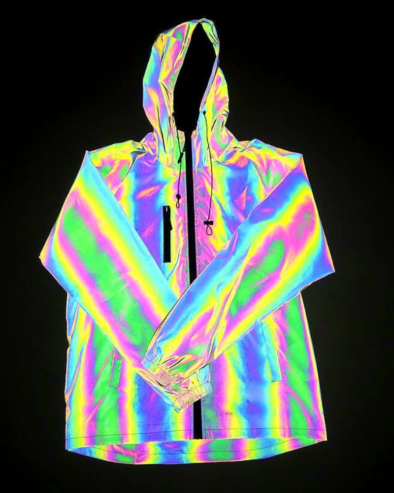 Techwear Colorful Laser Reflective Jacket – Techwear Official