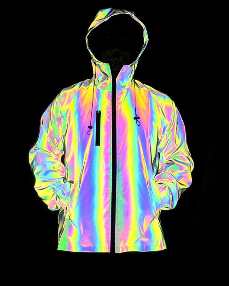 Techwear Colorful Laser Reflective Jacket