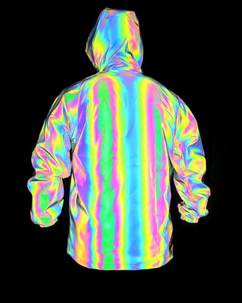 Techwear Colorful Laser Reflective Jacket – Techwear Official