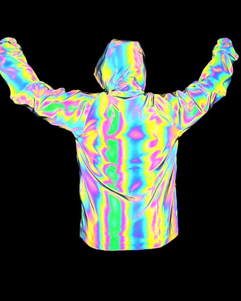 Techwear Colorful Laser Reflective Jacket – Techwear Official