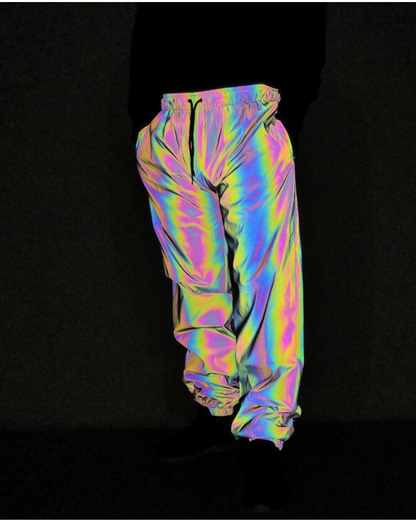 Techwear Colorful Reflective Pants
