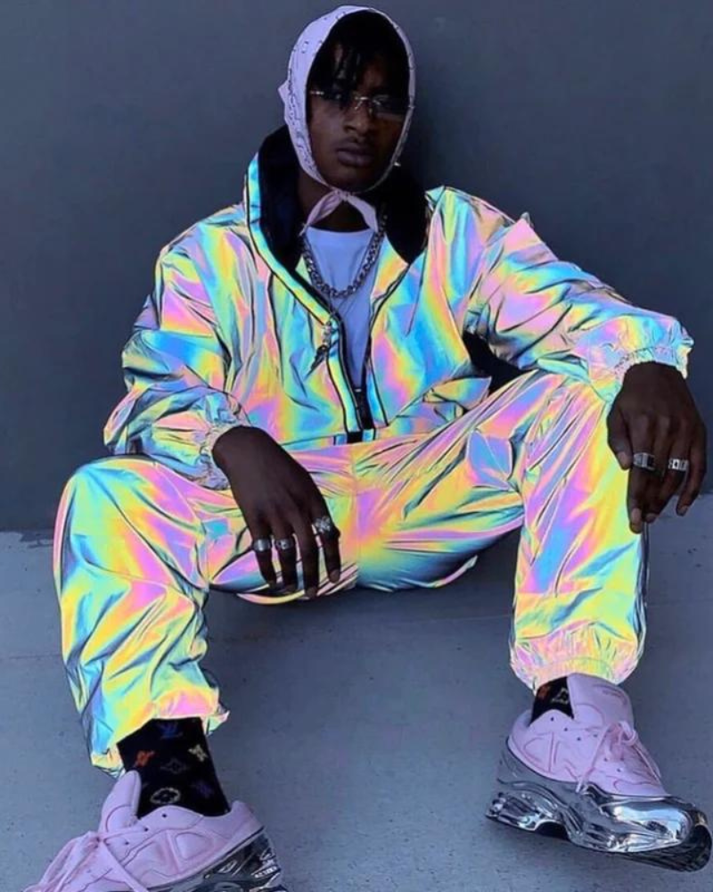 Techwear Colorful Reflective Pants