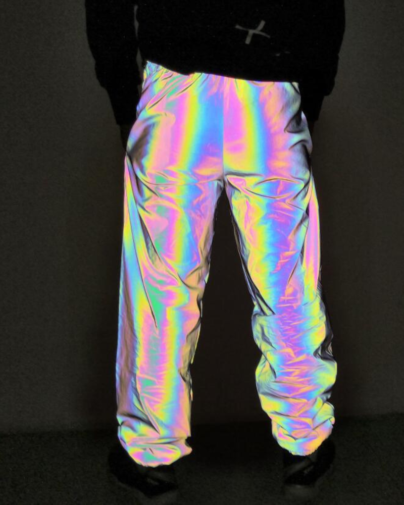 Techwear Colorful Reflective Pants