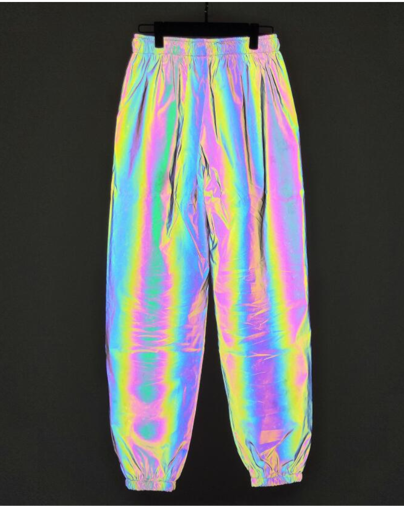 Techwear Colorful Reflective Pants