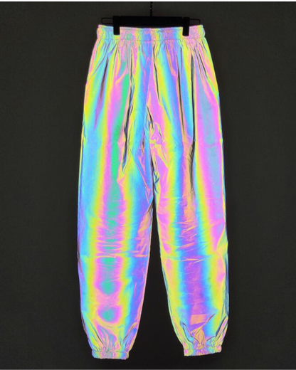 Techwear Colorful Reflective Pants