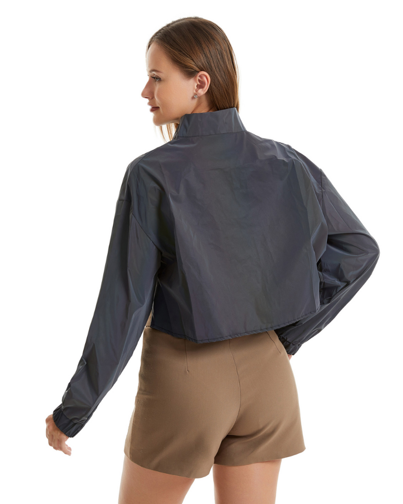 Techwear Colorful Reflective Short Jacket Top – Techwear Official