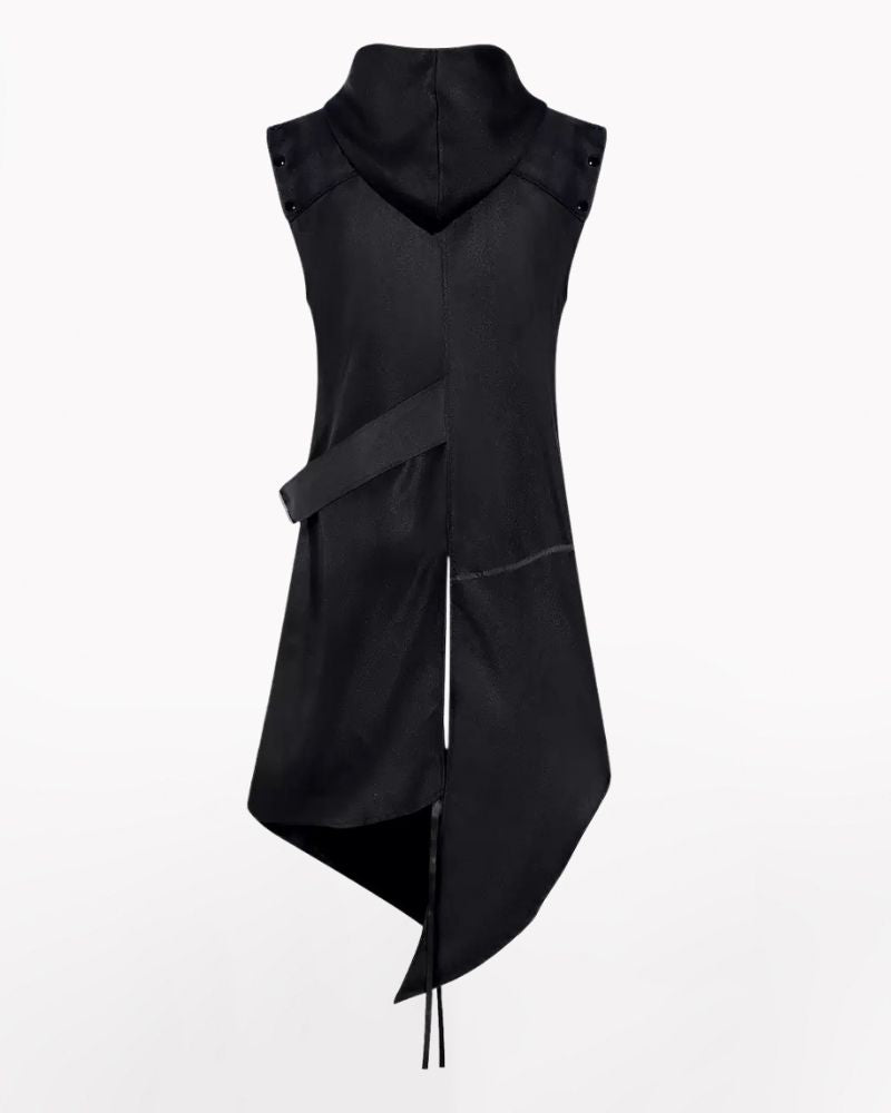 Techwear Cosplay Costume Sleeveless Long Coat