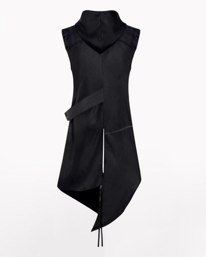 Techwear Cosplay Costume Sleeveless Long Coat