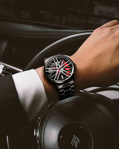 Techwear Coupe Hollow Out Spinning Watch