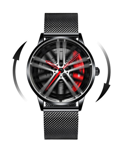 Techwear Coupe Hollow Out Spinning Watch