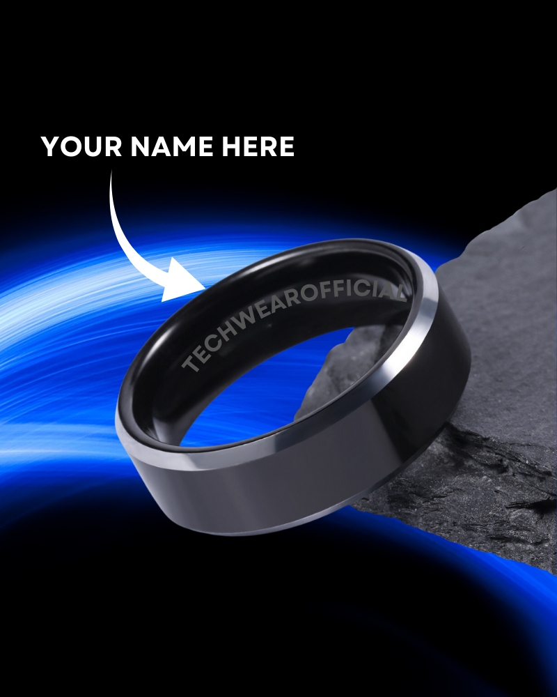 Techwear Custom Letters Titanium Ring – Techwear Official