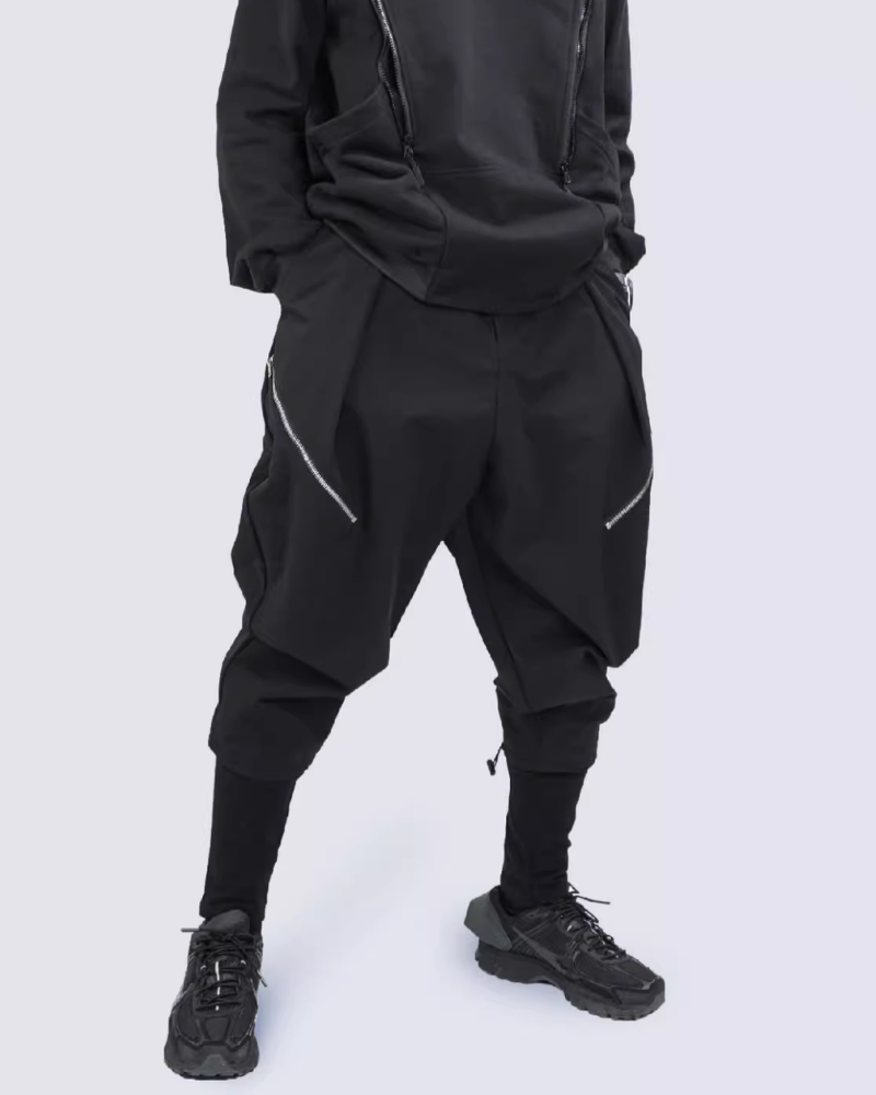 Techwear Fake Two-Piece Hakama Pants