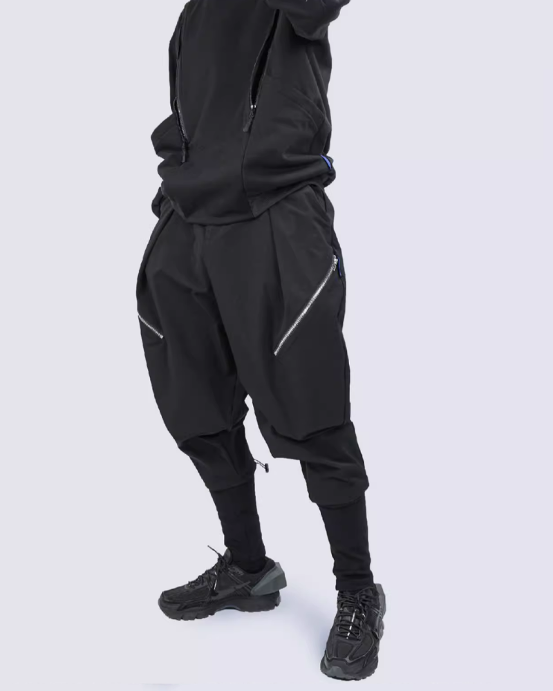 Techwear Fake Two-Piece Hakama Pants