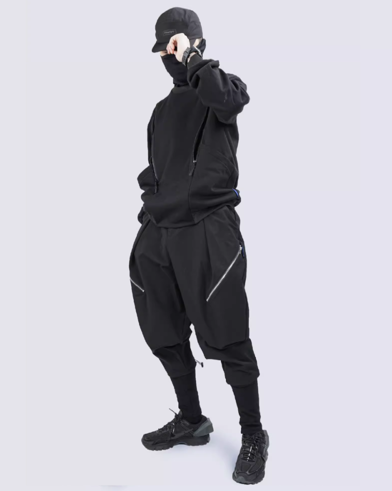 Techwear Fake Two-Piece Hakama Pants