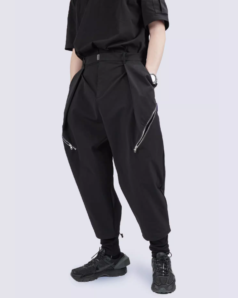 Techwear Fake Two-Piece Hakama Pants