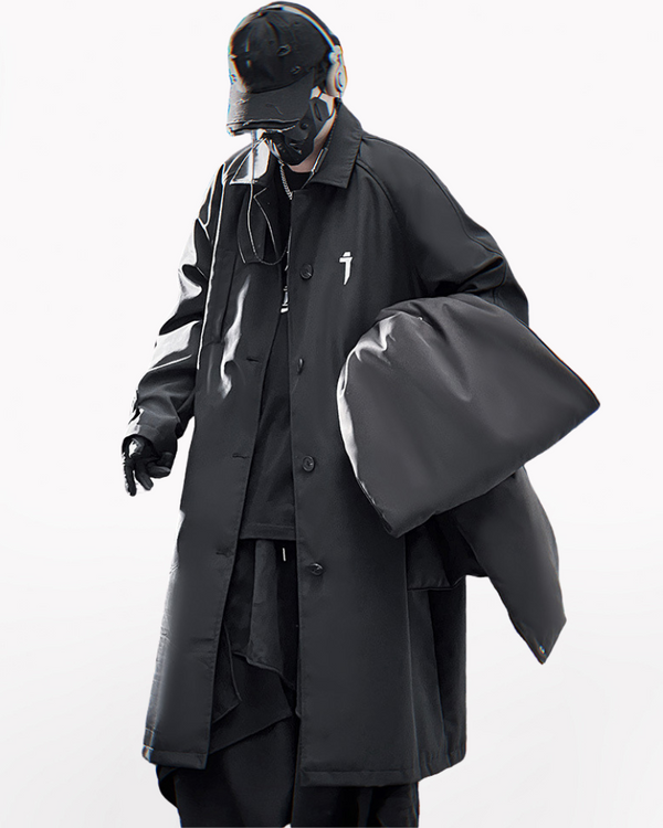 long coat,long black coat,Japanese techwear,techwear outfits,futuristic clothing,cyberpunk clothing,long coat,long black coat,black cloak,black cape,techwear jacket, tech jacket,cyberpunk jacket, cyberpunk techwear jacket, cyberpunk samurai jacket, samurai jacket cyberpunk,ninja costume,ninja halloween costume,samurai jacket,cyberpunk style jacket,techwear,tech wear,affordable techwear,techwear fashion