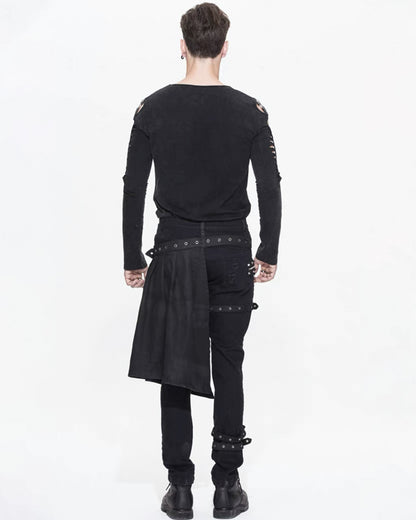 Techwear Detachable Skirt Panels Punk Pants