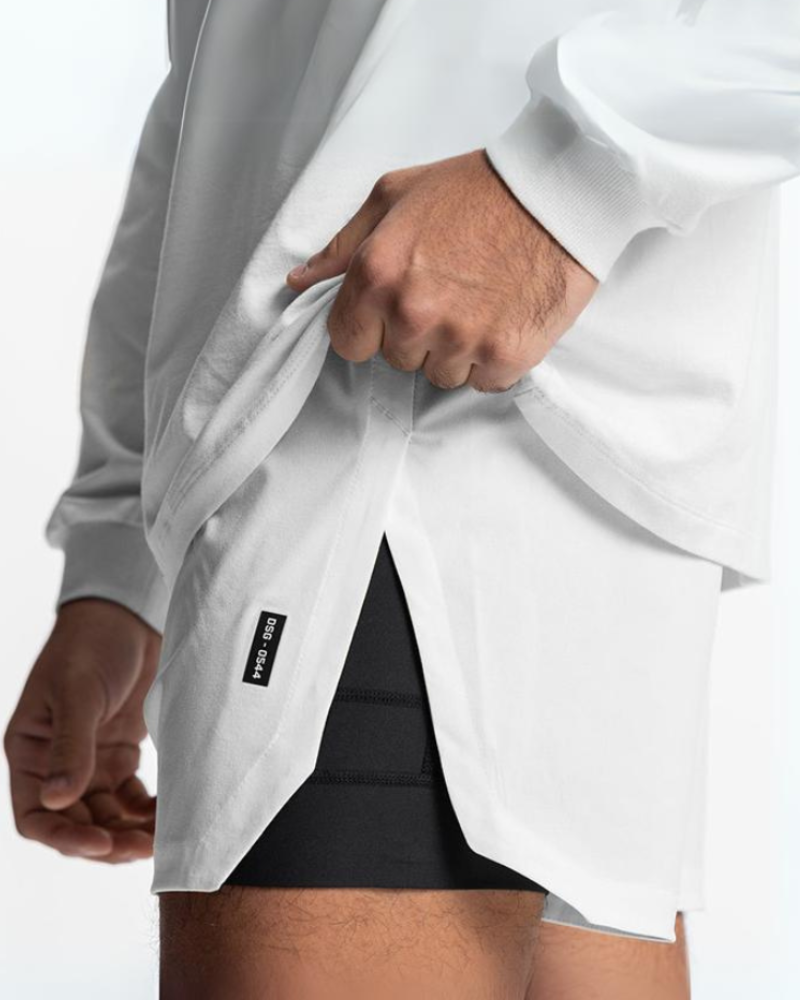 Techwear Double-Layer Mens Workout Shorts