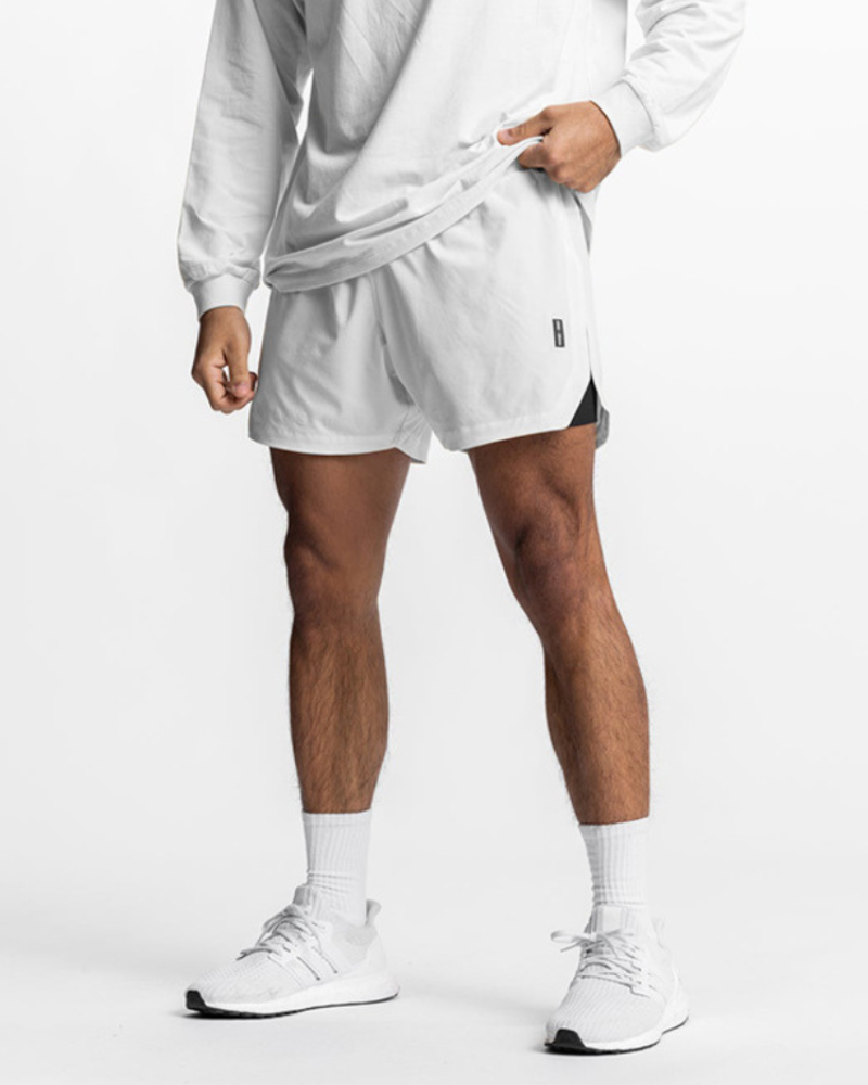 Techwear Double-Layer Mens Workout Shorts